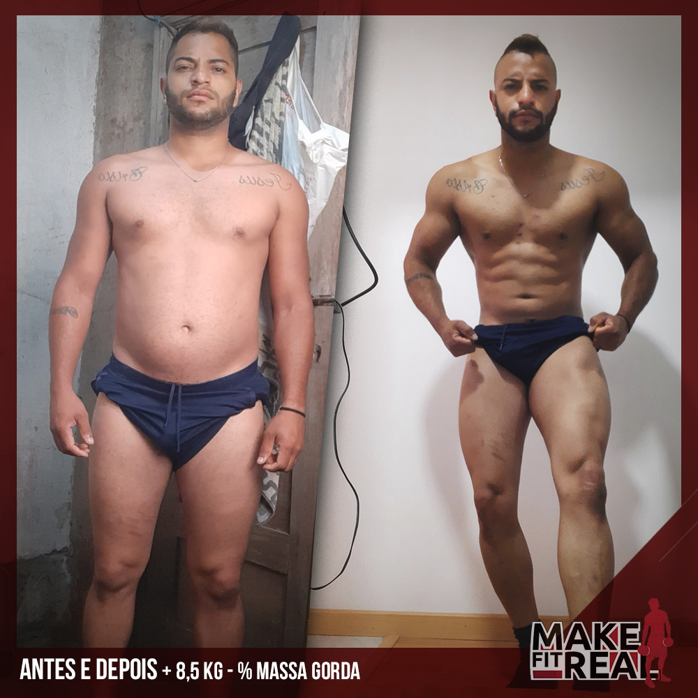 Antes e Depois jogador brasileirão